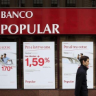 Una oficina del Banco Popular en Barcelona.