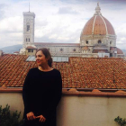 La investigadora leonesa Raquel Gallego vive en Florencia, cerca de los jardines de Boboli  (al fondo el Duomo). Rastreará los pasos de Francisco de Goya por Italia.