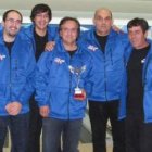 Integrantes del Club de Tiro con Arco Ponferrada, en El Barco.