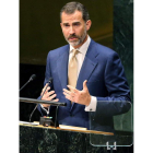 El rey se dirigió ayer a la Asamblea General de la ONU.