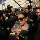 Isabel Pantoja sale de la Audiencia de Málaga, en abril del 2013.