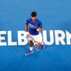 Djokovic durante su partido ante Tsonga.