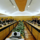 Reunión de la Comisión de Seguimiento del Pacto Antiyihadista que se ha celebrado en la sede del Ministerio del Interior.