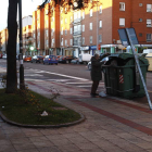 Contenedores de basura en el municipio de San Andrés.