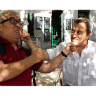 Duelo de bercianos entre el humorista y ahora también actor Leo Harlem y el productor Luis Pereira.