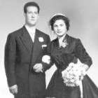 Remi y Dely, el día de su boda, hace ahora cincuenta años