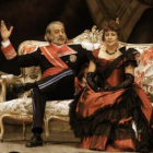 Chete Lera y Soledad Mallol durante la representación de «Angelina o el honor de un brigadier&