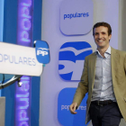 Pablo Casado en un acto del PP.