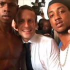 Macron junto a los dos antillanos