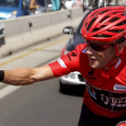 Horner celebra su victoria en la general de la Vuelta a España 2013.