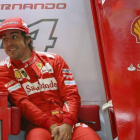 Fernando Alonso, el sábado en Silverstone.