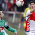 Jorge, a la derecha, materializó dos de los cinco goles arlequinados.