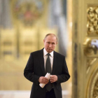 Vladimir Putin se dirige a una reunión en el Kremlin, el pasado 5 de abril.