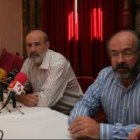 Los responsables regionales y comarcal del sindicato sanitario, ayer en el hotel Temple.