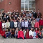 Los alumnos de Carrizo, junto al director provincial de Educación