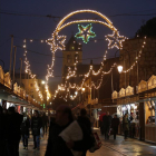 Luces de Navidad en el centro de León