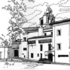 «Su ángulo anexo a la iglesia, luce, como la espadaña del templo, una bella celosía».