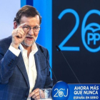El presidente del Gobierno en funciones, Mariano Rajoy, en un acto en Durango el pasado sábado.