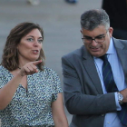 La consejera en su reciente visita al Bierzo. L. DE LA MATA