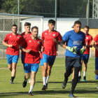 El Atlético Bembibre volvió al trabajo con 18 futbolistas en plantilla. LUIS DE LA MATA