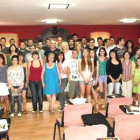 Momento de la clausura del curso de verano que la ULE celebró en Cistierna