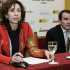 La profesora de la Universidad de Castilla-La Mancha Asunción Castro junto a Nicolás Miñambres