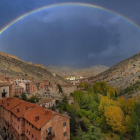 Arco iris sobre Albarracín.