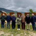 Cendón y otros cargos junto a los candidatos. DL