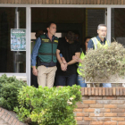 Traslado del asesino de Pioz, Patrick Nogueira, por miembros de la Guardia Civil. PEPE ZAMORA