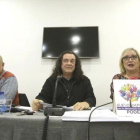 Rueda de prensa del colectivo Nuevo Impulso vinculado a Podemos que presenta la demanda de impugnacion de las primarias estatales de Podemos.  Koldo Imanol Martin, procurador de la Junta General de Alava, Fernando Barredo de Valenzuela, consejero ciudadan