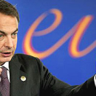 Rodríguez Zapatero, en la rueda de prensa que ha ofrecido hoy con el presidente de la Comisión Europ