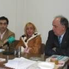 Isabel Carrasco ofreció una rueda de prensa antes de asistir a la junta comarcal del PP