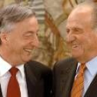 El Rey Juan Carlos conversa con el presidente de Argentina, Néstor Kirchner