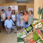 Representantes del Ayuntamiento y asociaciones, ayer en el inicio de la campaña. MEDINA