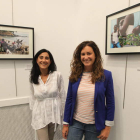 Carmen Álvarez e Isabel Rodríguez, ayer durante la presentación de la exposición.