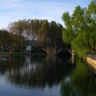 El puente sobre el río Cúa, en Cacabelos