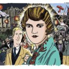 En la imagen de la izquierda, Zelda Fitzgerald y a la derecha, portada del libro sobre Julio Fuentes