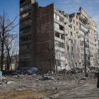 Imagen de la ciudad de Donestk, donde los rusos han comenzado la ofensiva del Donbás. SERGEI ILNITSKY