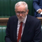 Corbyn durante una de sus intervenciones en el Parlamento británico.