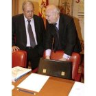 El diputado José María Benegas, con el ministro Moratinos