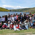 Los alumnos y los monitores, en la foto de familia.