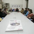 Un momento de la asamblea celebrada ayer en Comisiones