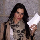 Pilar Rubio, en la imagen que subió a Twitter con la denuncia.
