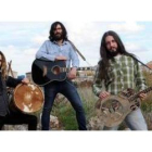 Los integrantes de la banda vallisoletana Arizona Baby, Javier Vielba, Marcos Úbeda y Rubén Marrón.