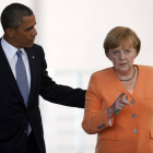 Barack Obama y Angela Merkel, el pasado junio en Berlín.