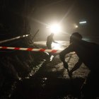 Trabajadores en el interior de la explotación de CMC en Cerredo.