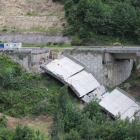 Detalle del derrumbre de la infraestructura. ANA F. BARREDO