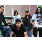 Los componentes de la banda leonesa Darkkam inauguran el festival que fue pospuesto ‘in extremis’ la semana pasada.