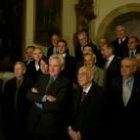 Foto de familia de los jurados que participaron ayer en la elección del nuevo Leonés del Año