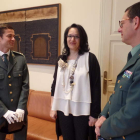 José Julio Martín Cerezo, Teresa Mata y Julio Rodríguez, ayer en la Subdelegación del Gobierno. DL